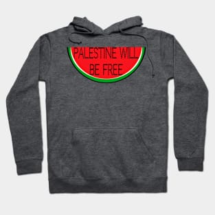 Palestine  Will Be Free- Watermelon - Back Hoodie